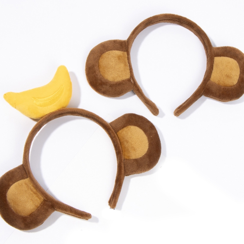 Men Accessories Earrings - Grappige Banaan Hoofdbanden Cartoon Dier Aap
