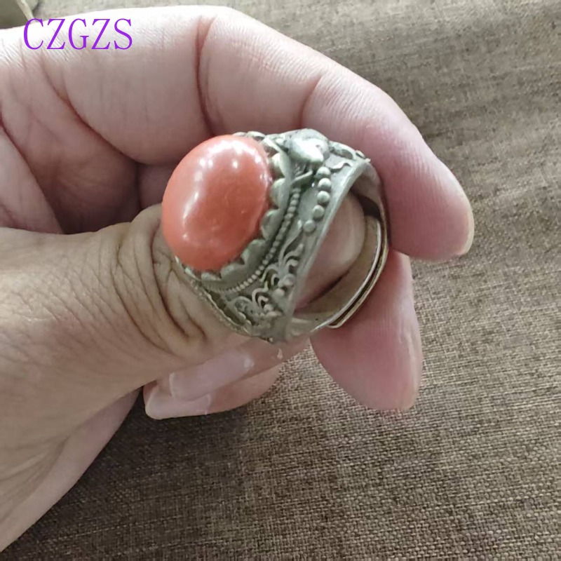 Men Accessories Ethnic - Retro Etnische Verstelbare Ring voor Mannen