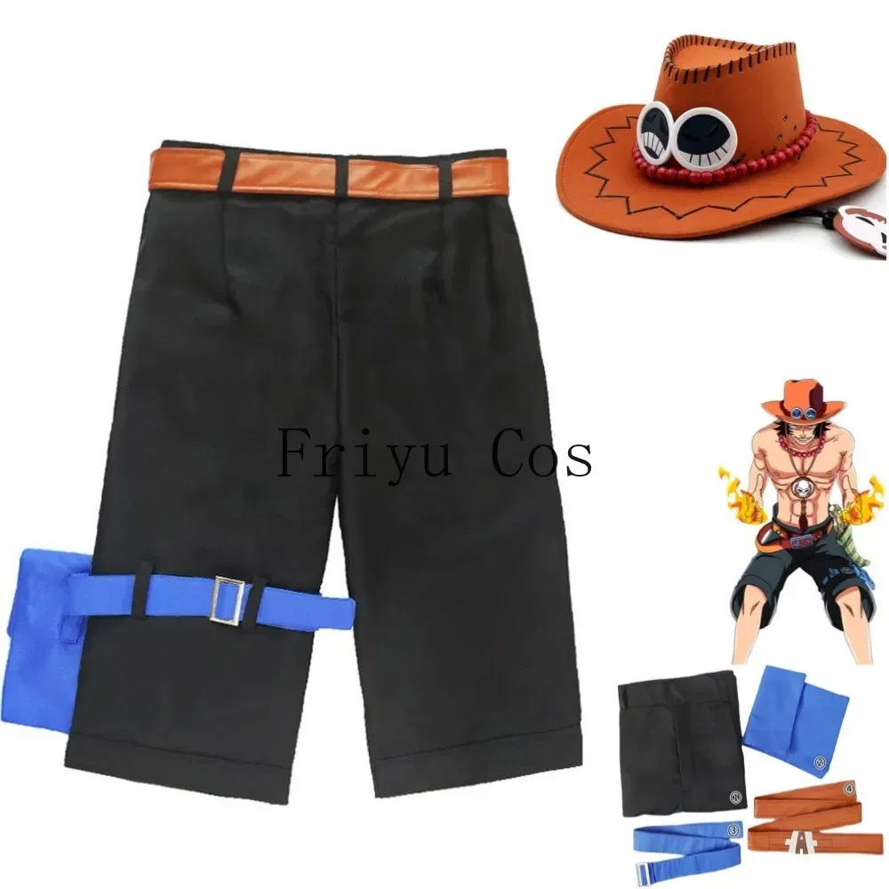 Men Accessories Style - Anime Portgas·D· Ace Cosplay Kostuum Witbaard