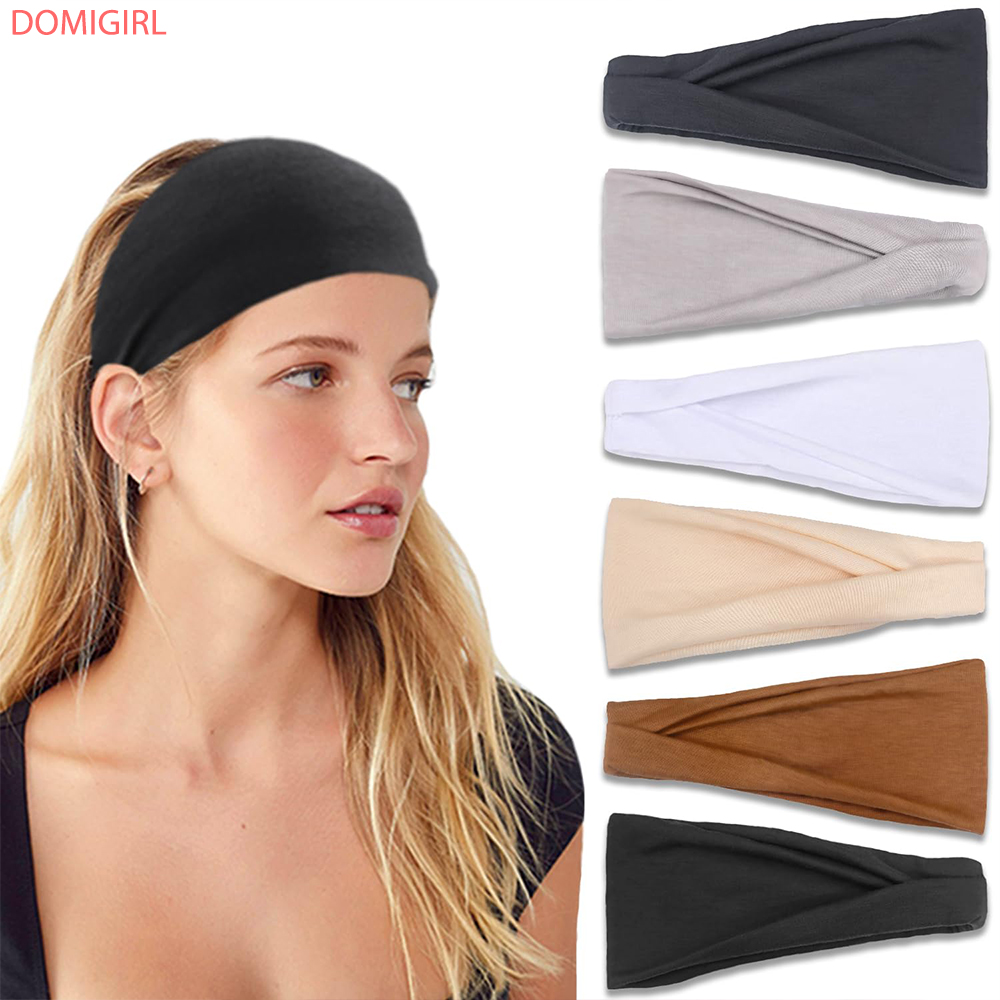 Men Accessories Earrings - Nieuwe effen kleur elastische haarband yoga