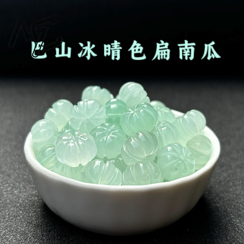 Men Accessories Earrings - 10 stks Een Groene Jade Pompoen