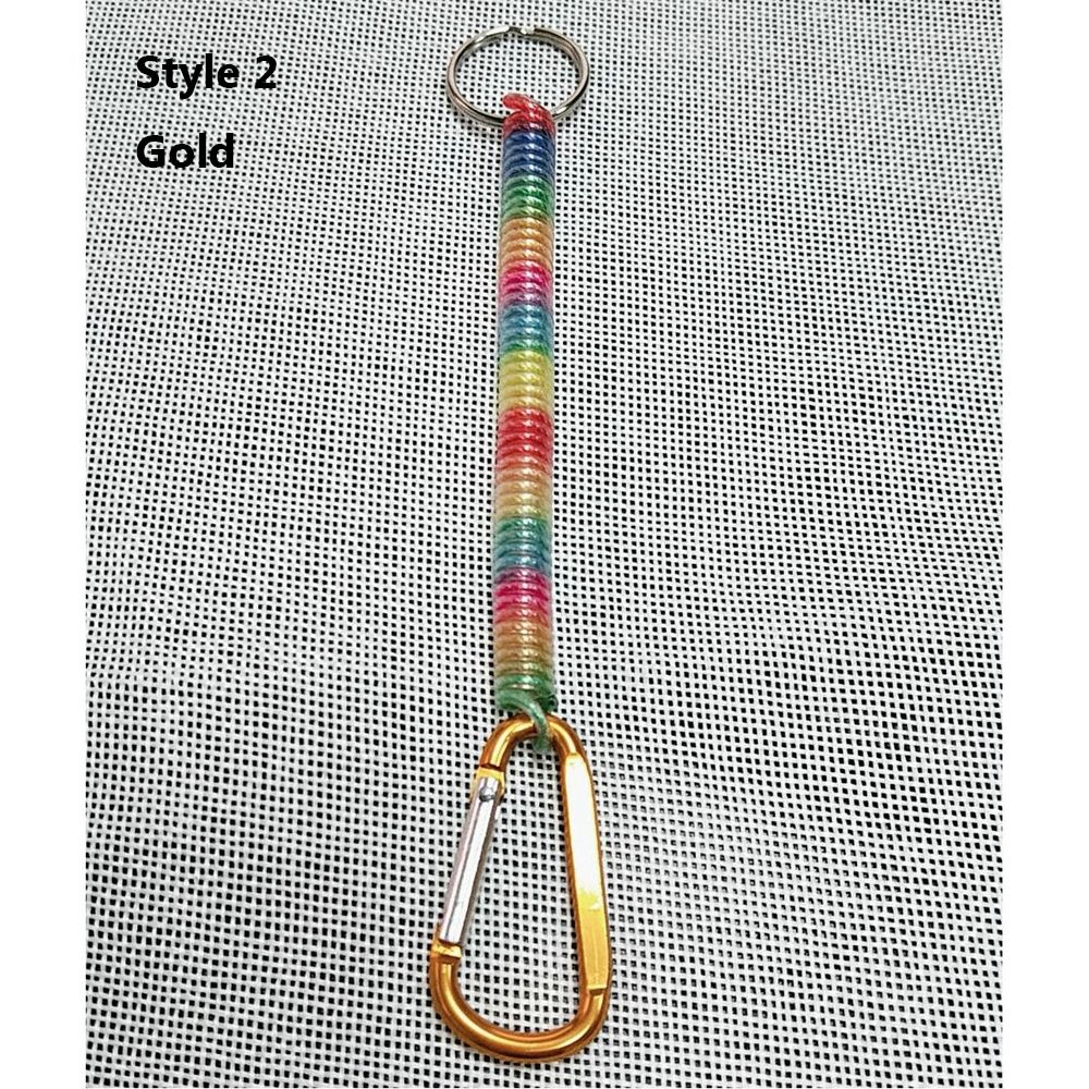Keychain Multi Tool - Wandelen Kamperen Veiligheidsuitrusting Gereedschap Kampeerkarabijnhaak Lente-elastisch