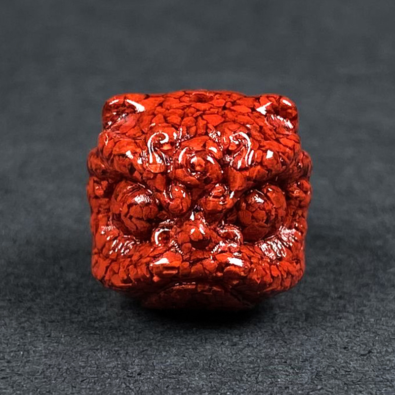 Men Accessories Earrings - 10 st Natuurlijke Cinnabar Crystal Lion