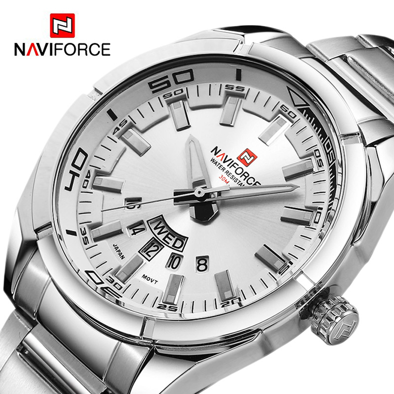 Men Accessories For Wrist - NAVIFORCE Merk Mannen Horloges Volledig Staal