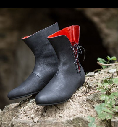 Men'S Victorian Accessories - Middeleeuwse leren schoen voor heren Middeleeuwen