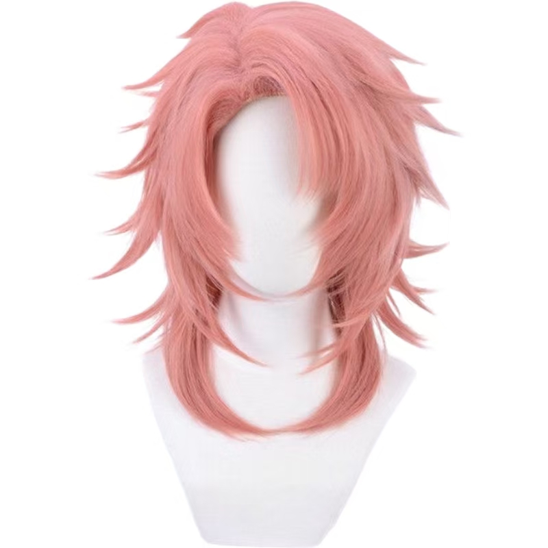 Sabito Cosplay Pruik Roze Oran - Men Accessories Style recensie en prijs