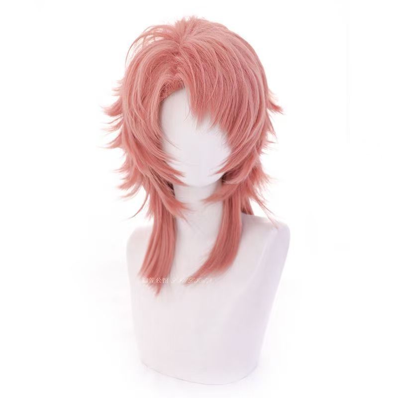 Sabito Cosplay Pruik Roze Oran - Men Accessories Style recensie en prijs