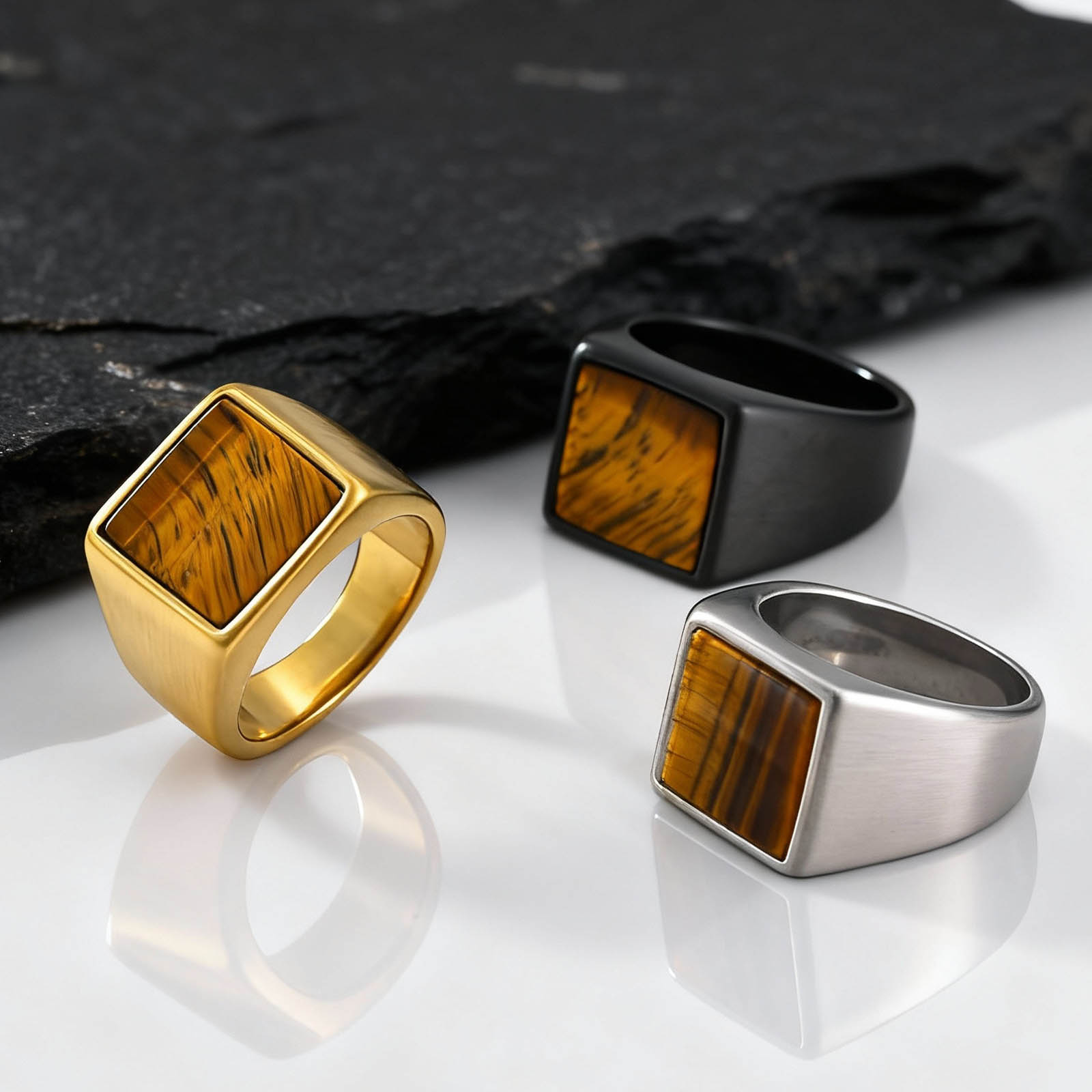 Tijgeroogsteenring voor mannen - Signet Ring Men recensie en prijs