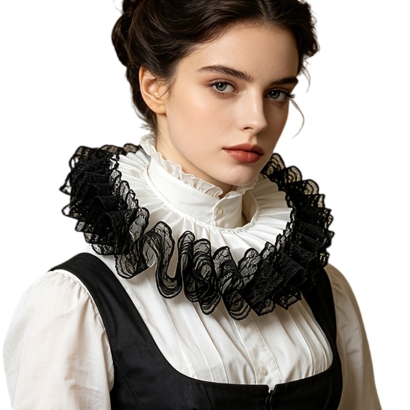Halskraag met ruches Decoratie - Men'S Victorian Accessories recensie en prijs