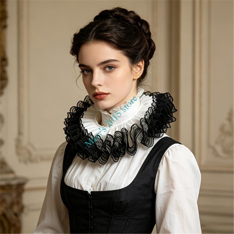 Halskraag met ruches Decoratie - Men'S Victorian Accessories recensie en prijs
