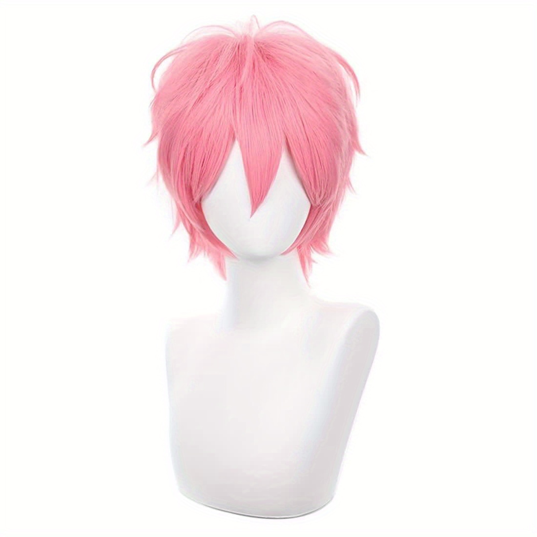 Korte Roze Cosplay Pruik Korte - Men Accessories Korea recensie en prijs