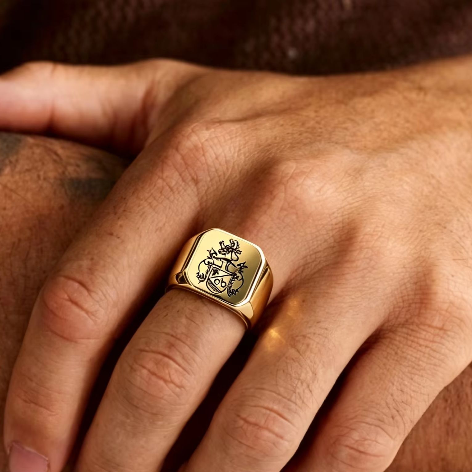 Gepersonaliseerde familiewapen - Signet Ring Men recensie en prijs