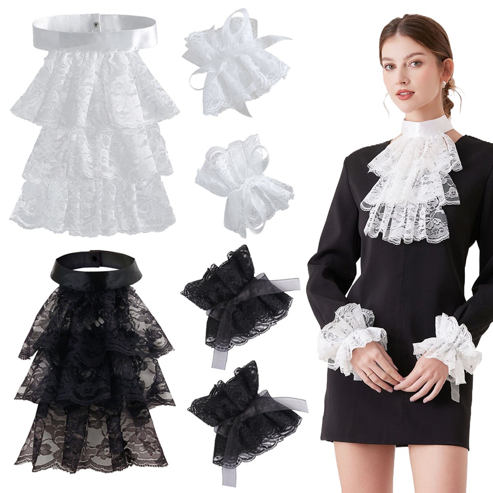 Mode Victoriaanse kant jabotkr - Men'S Victorian Accessories recensie en prijs