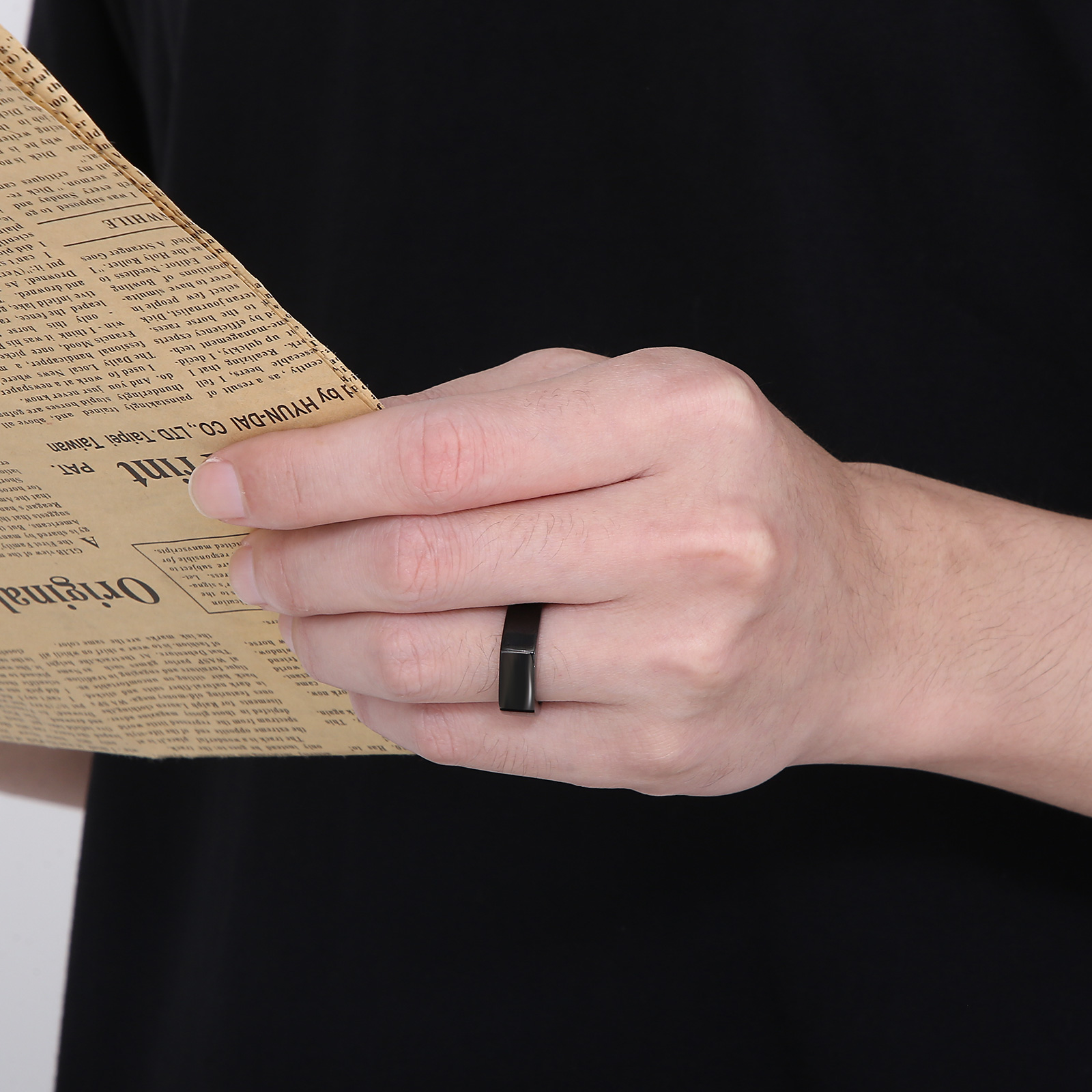 Zegelring roestvrijstalen ring - Signet Ring Men recensie en prijs