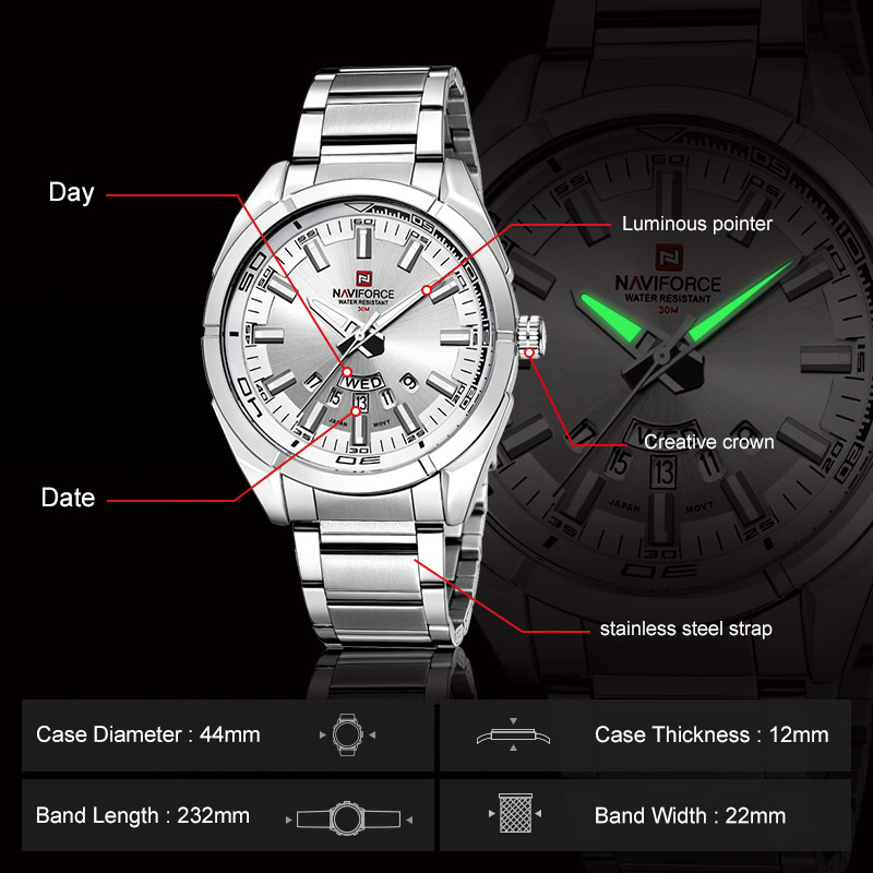 NAVIFORCE Merk Mannen Horloges - Men Accessories For Wrist recensie en prijs