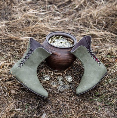 Middeleeuwse leren schoen voor - Men'S Victorian Accessories recensie en prijs