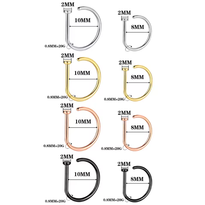 Neusring Schroefhoep Hypoaller - Men Accessories Earrings recensie en prijs