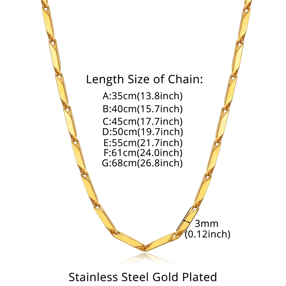 Rvs Ketting Ketting 3 Mm Colla - Men Accessories Ethnic recensie en prijs